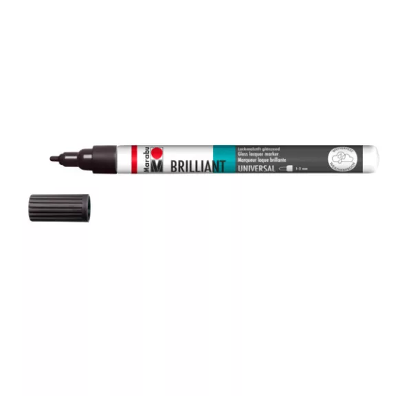 Marabu Brilliant Painter lakkfilc - fekete 073, 1-2 mm
