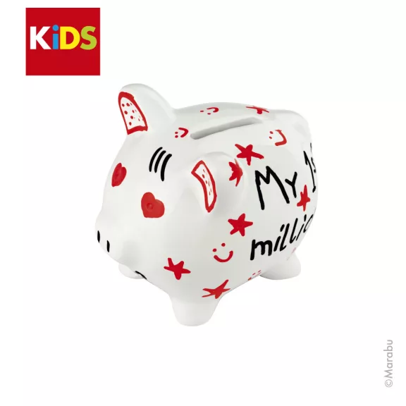 Marabu KiDS Porcelain & Glas filctoll szett - 2 db filc + malacpersely
