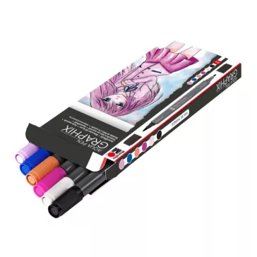   Marabu Aqua Pen Graphix akvarellfilc szett - "MA KE MANGA",6 db