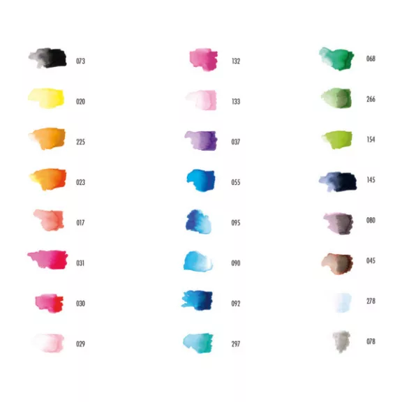 Marabu Aqua Pen Graphix akvarellfilc szett - "Octopy" válogatás, 24 db