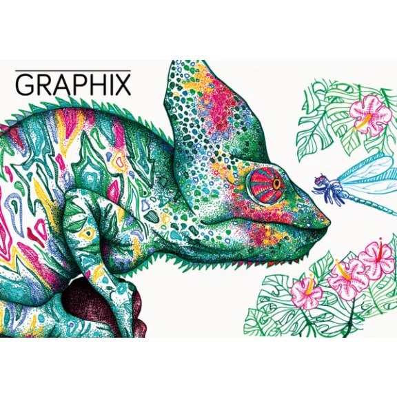 Marabu Fineliner Colour Graphix színes tűfilc szett - "DOODLE SUPREME", 12 db
