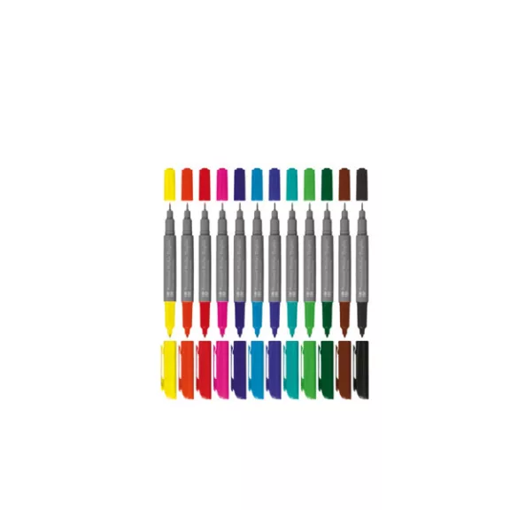 Marabu Permanent Marker Graphix kétvégű tűfilc szett - "SIGNIFICANT", 12 db