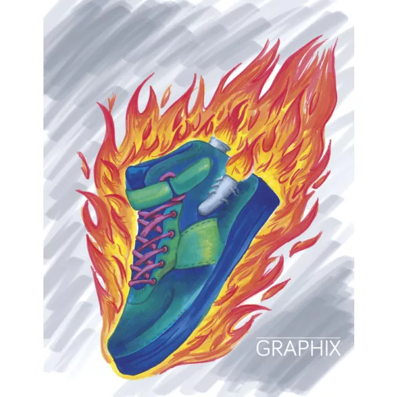 Marabu Sketch Marker Graphix vázlatfilc szett - "HEAT", 6 db