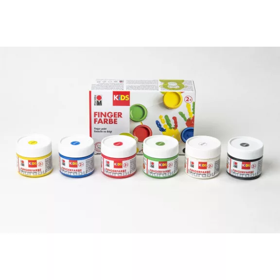 Marabu KiDS ujjfesték szett - 6 x 100 ml