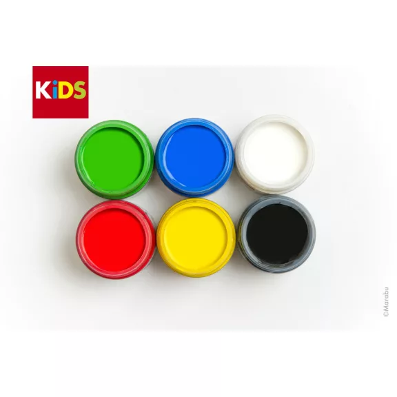 Marabu KiDS ujjfesték szett - 6 x 100 ml