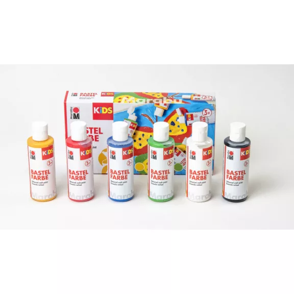 Marabu KiDS univerzális gyerekfesték szett - 6 x 80 ml