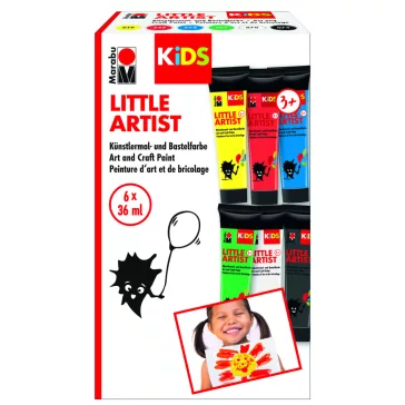   Marabu KiDS Little Artist művészfesték szett gyerekeknek - 6 x 36 ml