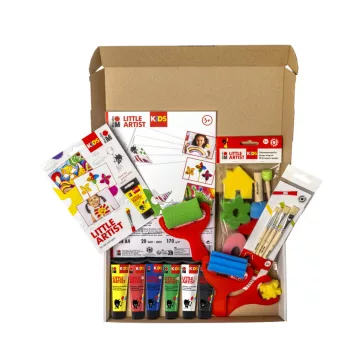   Marabu KiDS Little Artist kezdő festőkészlet gyerekeknek - eszközökkel, anyagokkal, FSC100%