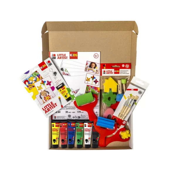 Marabu KiDS Little Artist kezdő festőkészlet gyerekeknek - eszközökkel, anyagokkal, FSC100%
