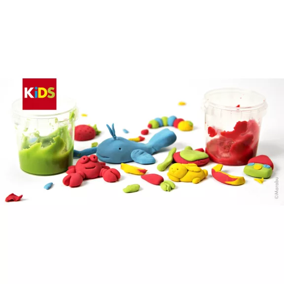 Marabu KiDS modellező gyurma szett - 4 x 140 g