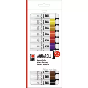 Marabu vízfesték szett - 12 x 12 ml