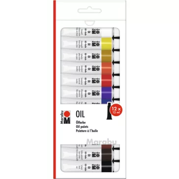 Marabu olajfesték válogatás - 12 x 12 ml Tubes