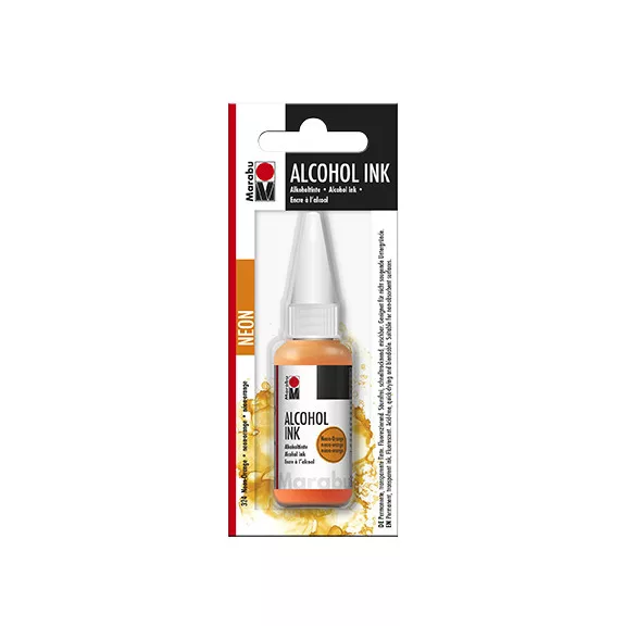 Marabu Alcohol Ink - neon narancs 324, 20 ml