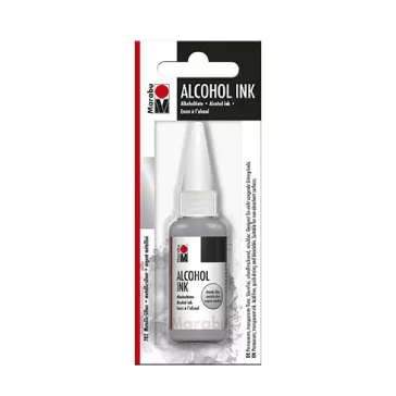 Marabu Alcohol Ink - metál-ezüst 782, 20 ml