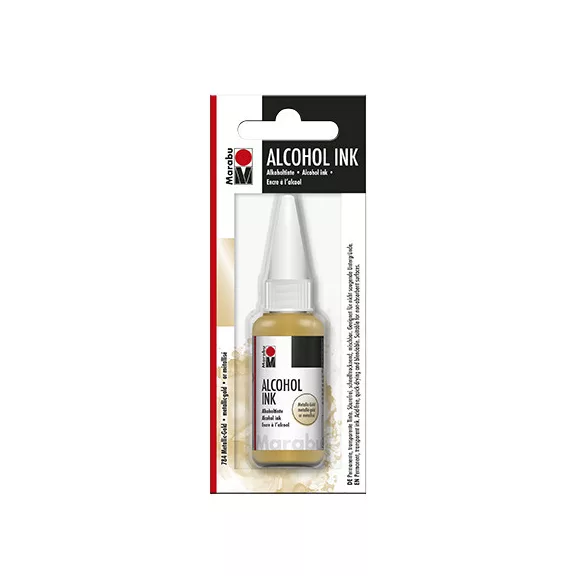 Marabu Alcohol Ink - metál-arany 784, 20 ml