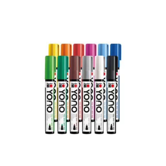 Marabu YONO Marker akrilfilc szett - 12 x 1,5-3 mm