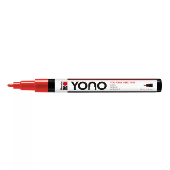 Marabu YONO Marker akrilfilc - cseresznyepiros 125, 0,5-1,5 mm
