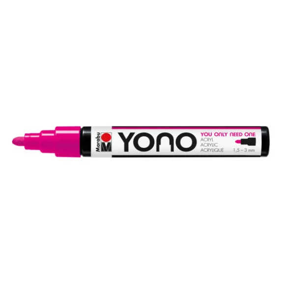 Marabu YONO Marker akrilfilc - neon pink 334, 1,5-3 mm