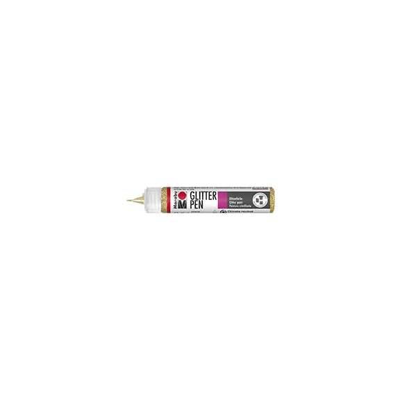 Marabu Glitter Pen kontúrozó - csillámos arany 584, 25 ml