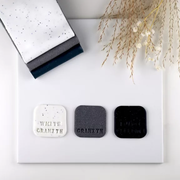 FIMO Effect süthető gyurma - kőhatású fekete gránit, 57 g