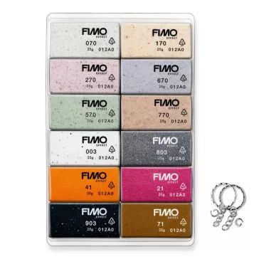   FIMO Effect süthető gyurma készlet - 12 x 25 g, Boho (Colour Pack)