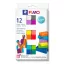 FIMO Soft süthető gyurma készlet - 12 x 25 g, Ragyogó színek