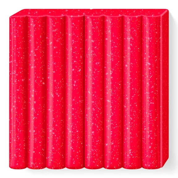 FIMO Kids süthető gyurma - csillámos piros, 42 g