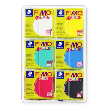 FIMO Kids süthető gyurma készlet - 6 x 42 g, alapszínek