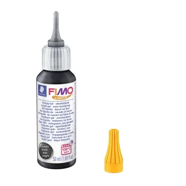   FIMO Liquid Gel - hőre kötő folyékony gél  - 50 ml, fekete