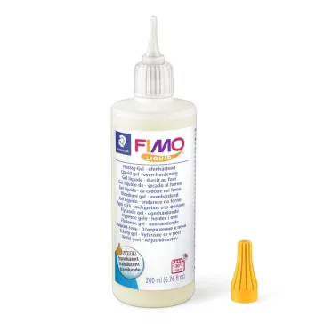   FIMO Liquid Gel - hőre kötő folyékony gél  - 200 ml, áttetsző