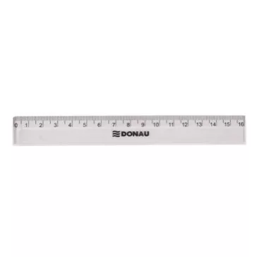 Vonalzó, műanyag - 16 cm