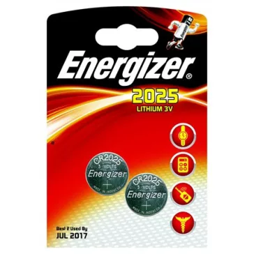 ENERGIZER elem, 2 db - CR2025 gombelem