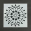 Festősablon (stencil) - Kamilla, virág mandala minta