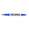 FLEXOFFICE alkoholos marker, 0,4/1,0 mm, kétvégű - kék