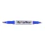FLEXOFFICE alkoholos marker, 0,4/1,0 mm, kétvégű - kék