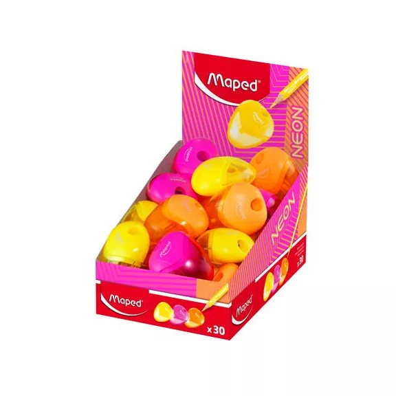 MAPED I-Gloo Neon hegyező, egylyukú, tartályos - vegyes színek