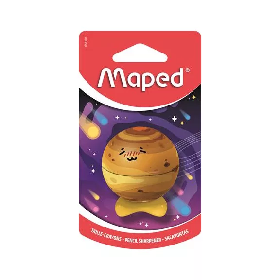MAPED Planet hegyező, egylyukú, tartályos - bolygók, vegyes minták