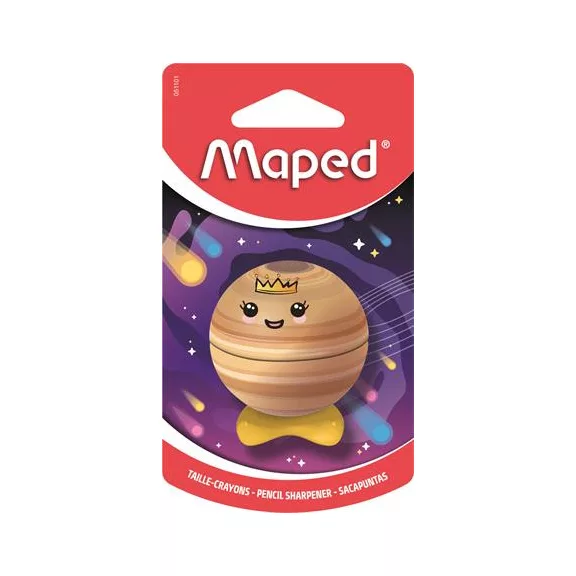 MAPED Planet hegyező, egylyukú, tartályos - bolygók, vegyes minták