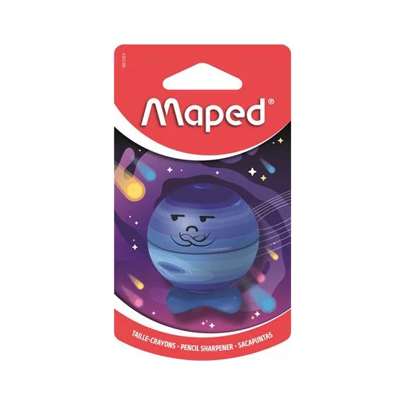 MAPED Planet hegyező, egylyukú, tartályos - bolygók, vegyes minták