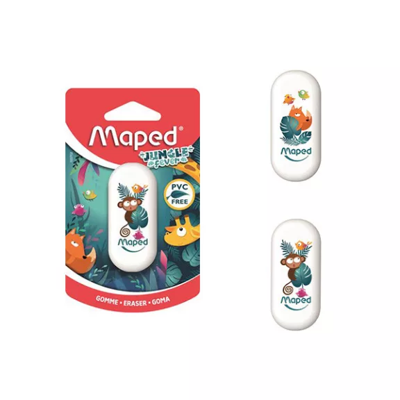 MAPED Jungle Fever radír - vegyes minta
