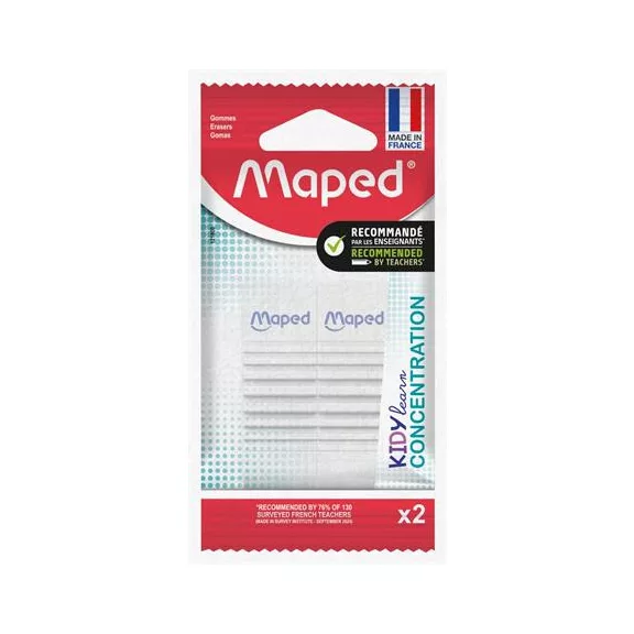 MAPED Kidy Learn Concentration radír, 2 db
