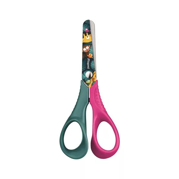 MAPED Jungle Fever Vivo olló, óvodai, 12 cm - vegyes színek