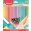 MAPED Color Peps Pastel színes ceruza készlet, háromszögletű - 24 db-os, pasztell szín