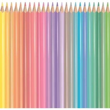   MAPED Color Peps Pastel színes ceruza készlet, háromszögletű - 24 db-os, pasztell szín