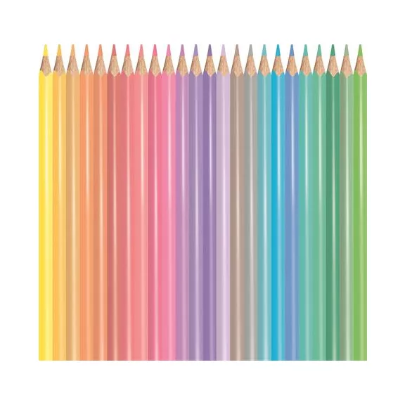 MAPED Color Peps Pastel színes ceruza készlet, háromszögletű - 24 db-os, pasztell szín