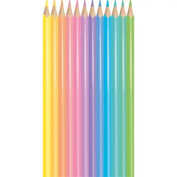   MAPED Color Peps Pastel színes ceruza készlet, háromszögletű - 12 db-os, pasztell szín