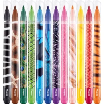   MAPED Color Peps Animals filctoll készlet, 2,8 mm, kimosható - 12 db-os