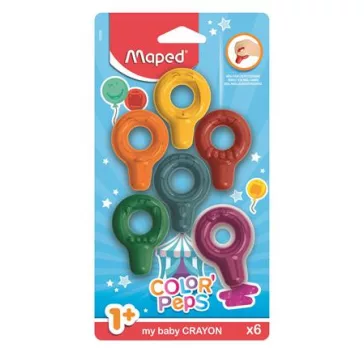 MAPED Color Peps Baby zsírkréta, 6 szín