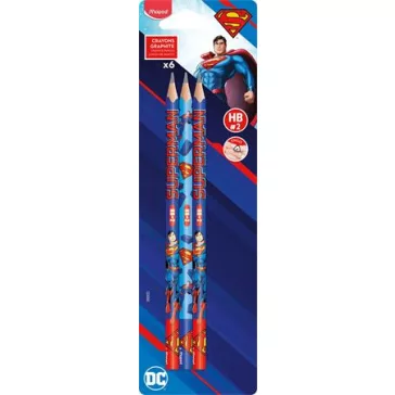 MAPED Superman grafitceruza, HB, háromszögletű - 6 db-os