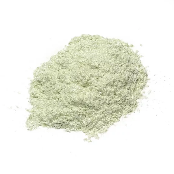 Gyöngyház hatású mica pigment por - gyöngy zöld, 10g